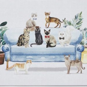 Korkové prostírání 4 ks 21.5x29 cm Curious Cats - Cooksmart ®