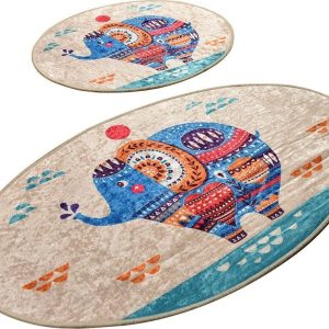 Koupelnové předložky v sadě 2 ks 60x100 cm Etnic – Foutastic