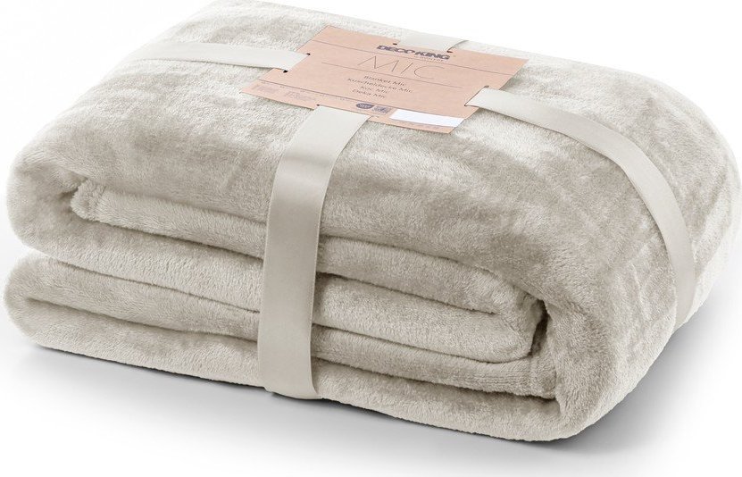 Béžový přehoz z mikroplyše 200x220 cm Mic – Restilo