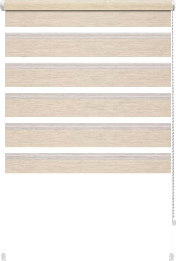 Krémová roleta den a noc 80x150 cm Zebra Silvalin – Gardinia