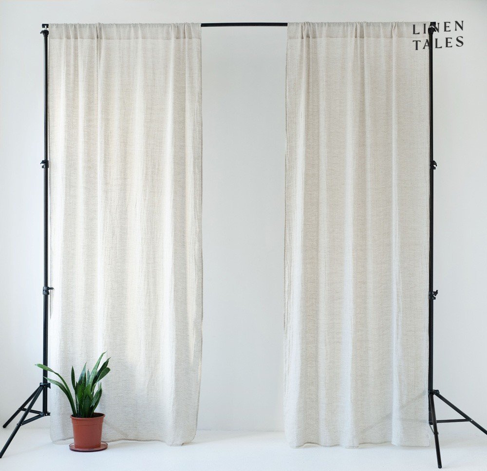 Krémová záclona 130x330 cm Daytime – Linen Tales
