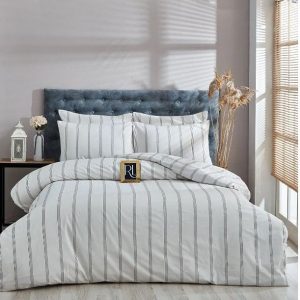 Krémové bavlněné prodloužené povlečení na dvoulůžko 200x220 cm – Mila Home