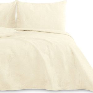 Krémový přehoz na dvoulůžko 200x220 cm Palsha – AmeliaHome