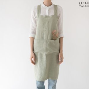 Lněná zástěra Crossback – Linen Tales