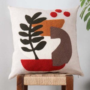 Lněný povlak na polštář 43x43 cm Begonya – Mioli Decor