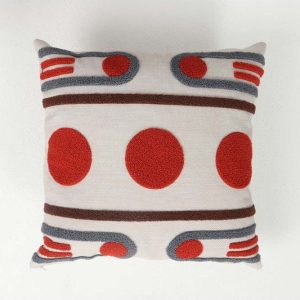 Lněný povlak na polštář 43x43 cm Geometrik – Mioli Decor