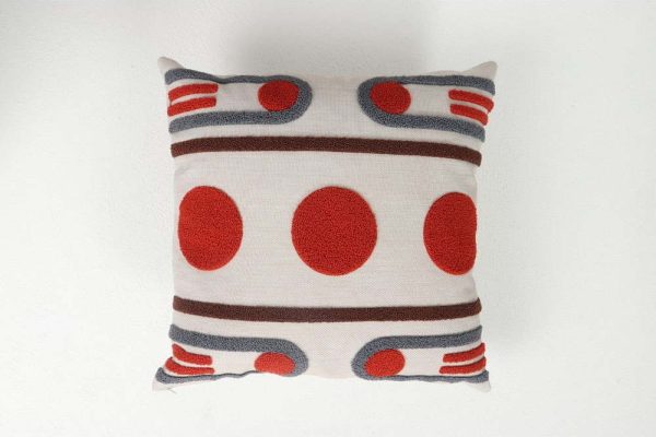 Lněný povlak na polštář 43x43 cm Geometrik – Mioli Decor