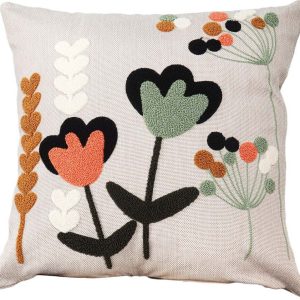 Lněný dekorační polštář 43x43 cm Lale – Mioli Decor