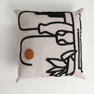 Lněný povlak na polštář 43x43 cm Winter Sun – Mioli Decor