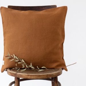 Lněný povlak na polštář 45x45 cm Hazelnut – Linen Tales