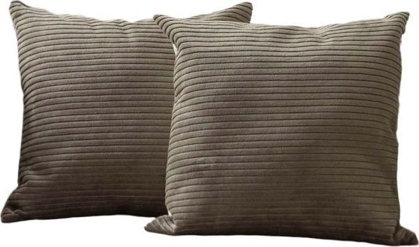 Manšestrové povlaky na polštáře v sadě 2 ks 43x43 cm – Mioli Decor