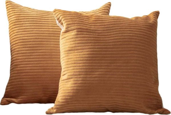 Manšestrové povlaky na polštáře v sadě 2 ks 43x43 cm – Mioli Decor