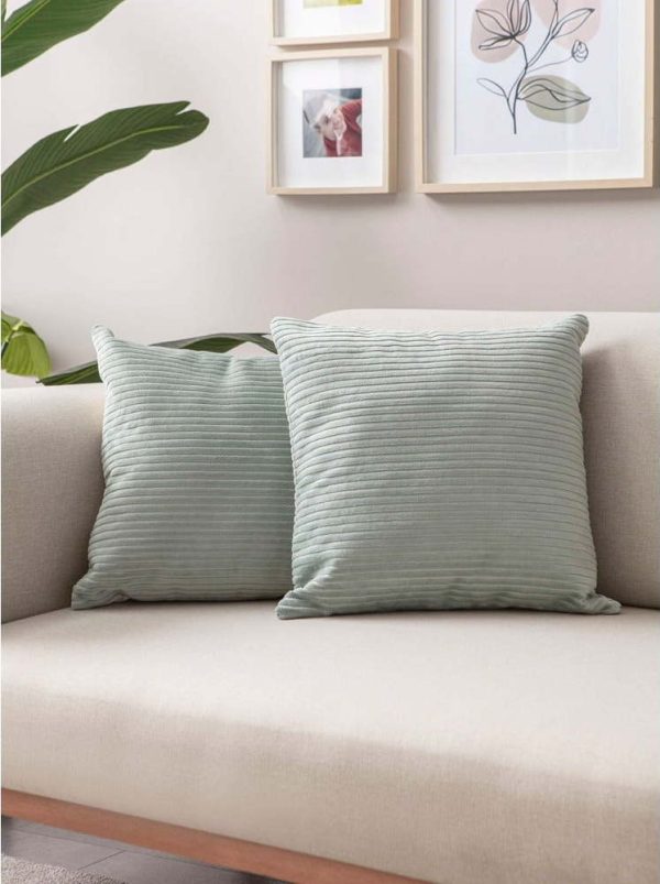 Manšestrové povlaky na polštáře v sadě 2 ks 43x43 cm – Mioli Decor