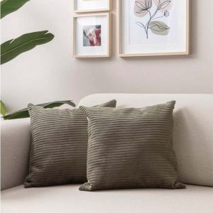 Manšestrové povlaky na polštáře v sadě 2 ks 43x43 cm – Mioli Decor