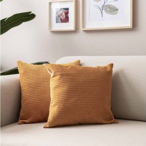 Manšestrové povlaky na polštáře v sadě 2 ks 43x43 cm – Mioli Decor