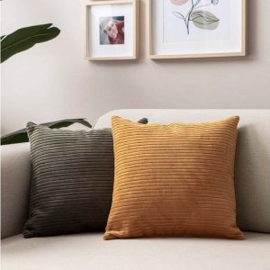 Manšestrové povlaky na polštáře v sadě 2 ks 43x43 cm – Mioli Decor