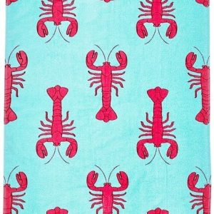 Modrá bavlněná plážová osuška 76x160 cm Lobster – Catherine Lansfield