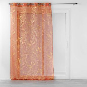 Oranžová voálová záclona 140x280 cm Belflor – douceur d'intérieur