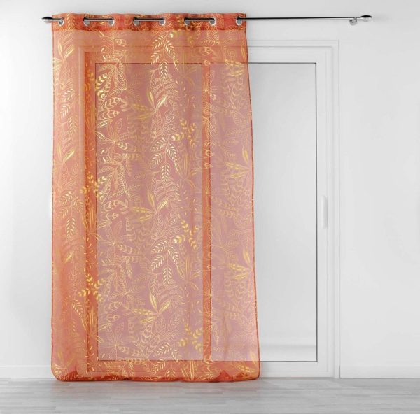 Oranžová voálová záclona 140x280 cm Belflor – douceur d'intérieur