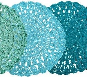 Papírové prostírání 6 ks ø 38 cm Uncinetto – VDE Tivoli 1996