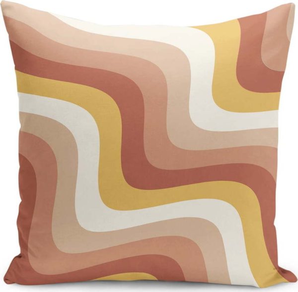 Povlak na polštář 43x43 cm Creamy Strawberry Swirl – Mila Home