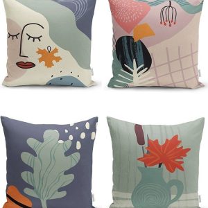Povlaky na polštáře v sadě 4 ks 43x43 cm – Mila Home