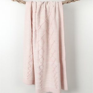 Růžová dětská deka s příměsí bavlny Homemania Decor Baby Baby