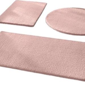 Růžové koupelnové předložky v sadě 3 ks 50x90 cm – Mila Home