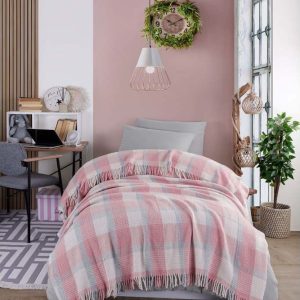 Růžový přehoz 150x200 cm Warm Soft – Mijolnir