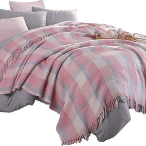 Růžový přehoz 180x220 cm Warm Soft – Mijolnir