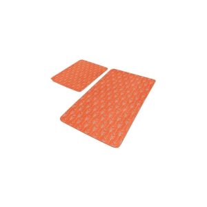 Sametové koupelnové předložky v terakotové barvě v sadě 2 ks 60x100 cm – Mila Home