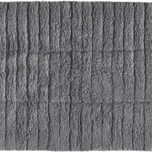 Šedá koupelnová předložka 80x50 cm Tiles - Zone