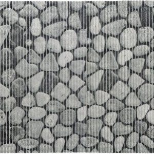 Šedá plastová koupelnová předložka 65x200 cm Sassi – Wenko