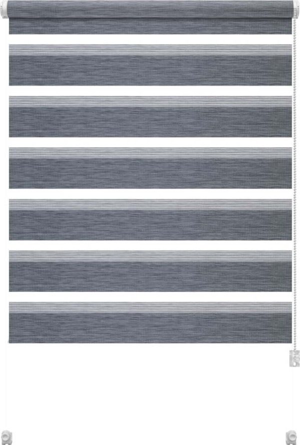 Šedá roleta den a noc 97x150 cm Zebra Natur – Gardinia