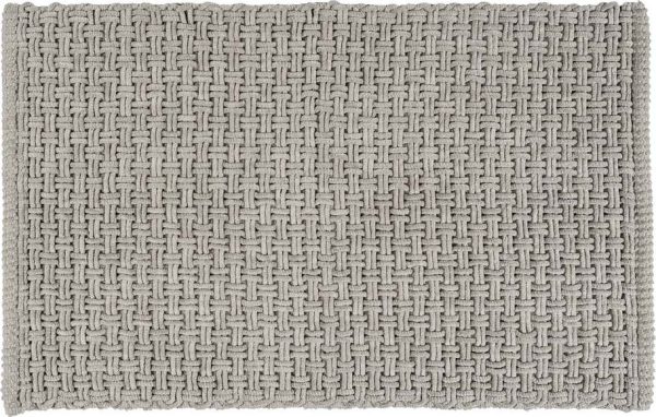 Šedá textilní koupelnová předložka 50x80 cm Ecoli – Wenko