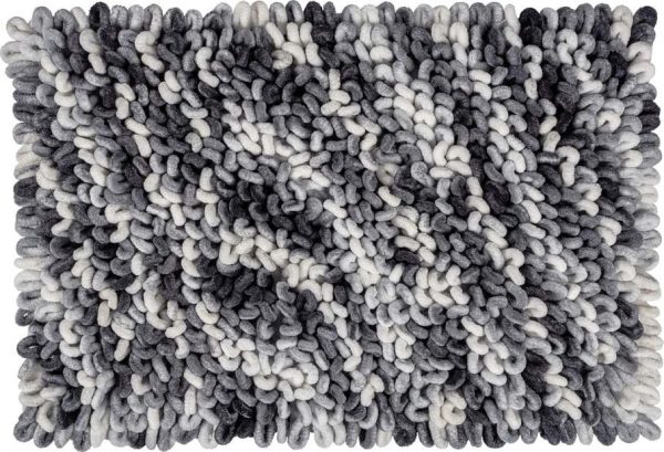 Šedomodrá textilní koupelnová předložka 60x90 cm Lerici – Wenko