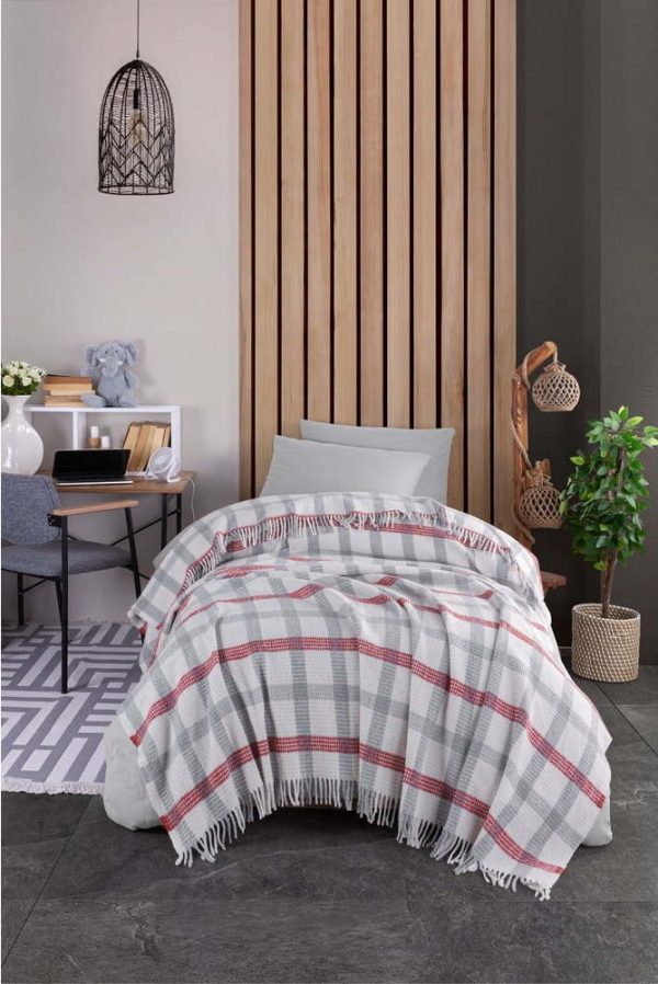 Šedý přehoz 150x200 cm Warm Soft – Mijolnir