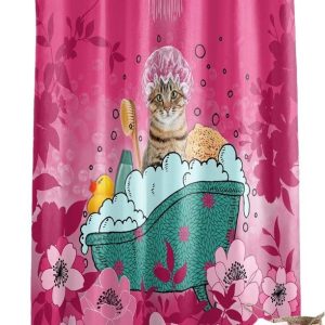 Sprchový závěs 180x200 cm Chatibulle – douceur d'intérieur