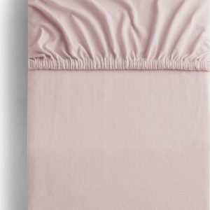 Světle růžové napínací prostěradlo jersey 140x200 cm Amber – Restilo