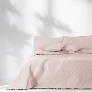Světle růžový přehoz 170x210 cm Meadore – Restilo