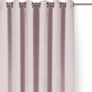 Světle růžový sametový dimout závěs 265x250 cm Velto – Filumi