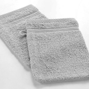 Světle šedá bavlněná žínka 15x21 cm Tendresse – douceur d'intérieur