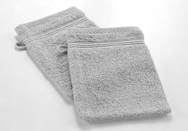Světle šedá bavlněná žínka 15x21 cm Tendresse – douceur d'intérieur