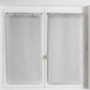 Světle šedé voálové záclony v sadě 2 ks 60x90 cm Milza – douceur d'intérieur