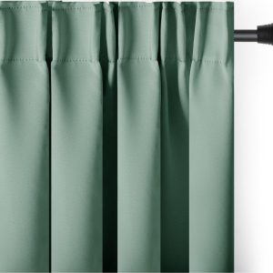 Světle zelený zatemňovací termo závěs 140x245 cm Pleat – Restilo