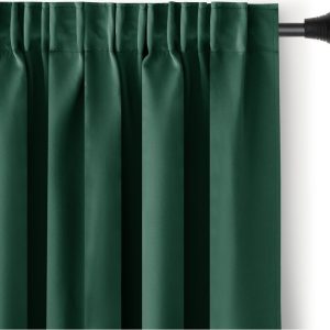 Tmavě zelený zatemňovací termo závěs 140x270 cm Pleat – Restilo