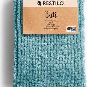 Tyrkysová koupelnová předložka 70x120 cm Bati – Restilo