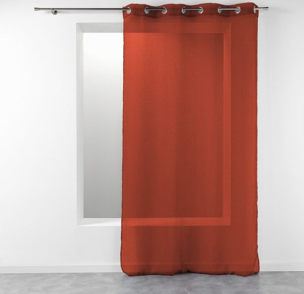 V terakotové barvě záclona 140x240 cm Telma – douceur d'intérieur