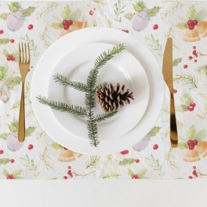 Vánoční lněné prostírání Linen Tales Merry
