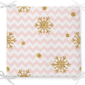 Vánoční podsedák s příměsí bavlny Minimalist Cushion Covers Pastel Stripes